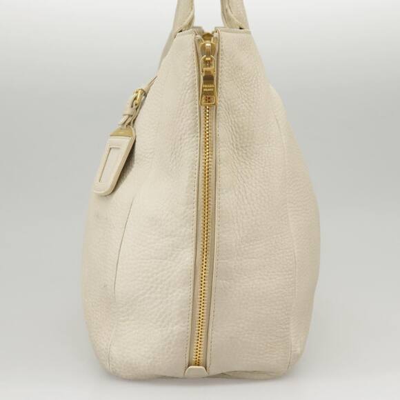 PRADA Tote Bag Leather White Gold - Picture 4 of 13